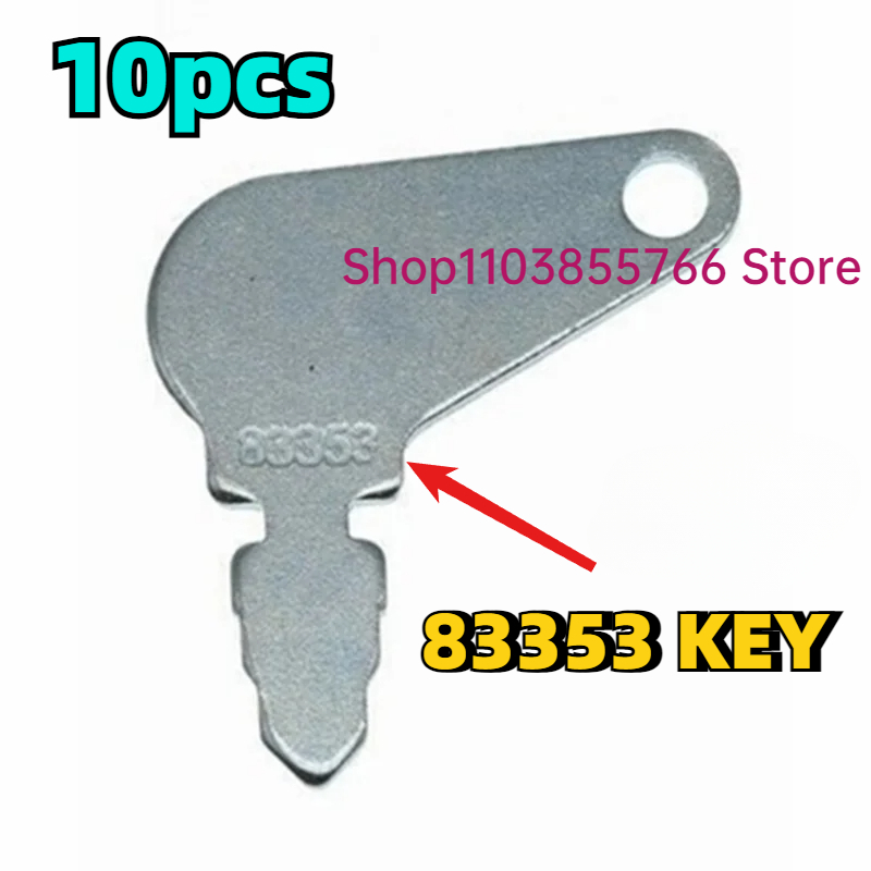 Heavy Equipment Kubota - 10 pièces 83353 clés pour allumage
