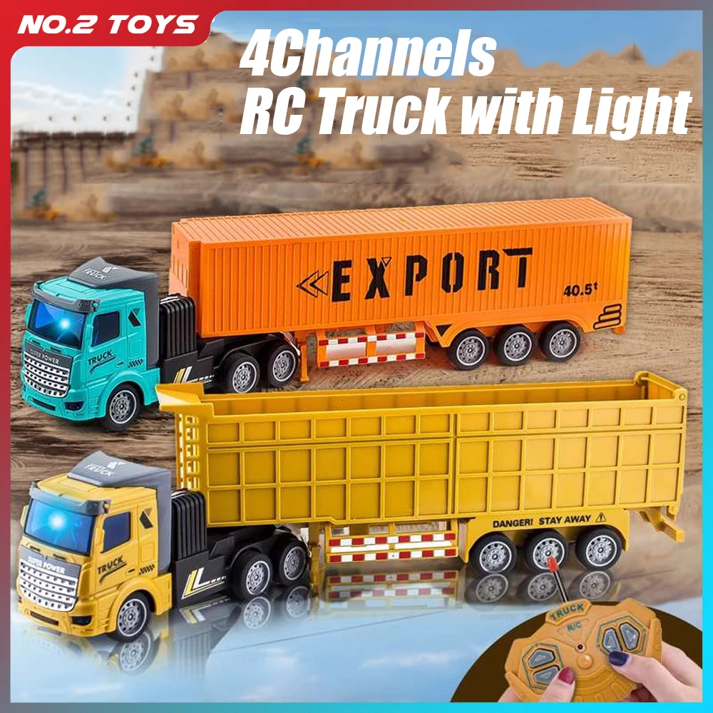 Heavy Equipment Vehicles - Camion conteneur RC pour enfants, jouet
