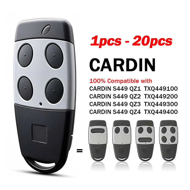 Heavy Equipment Garage - Cardin S449 433.92MHz QZ2 QZ4 QZ1