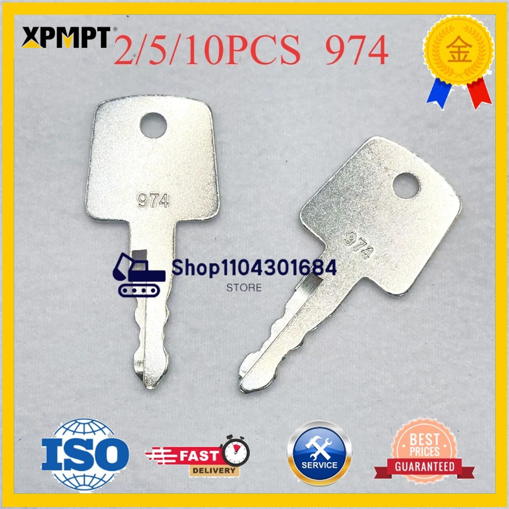 Heavy Equipment Keys - 10 clés de contact Sakai pour