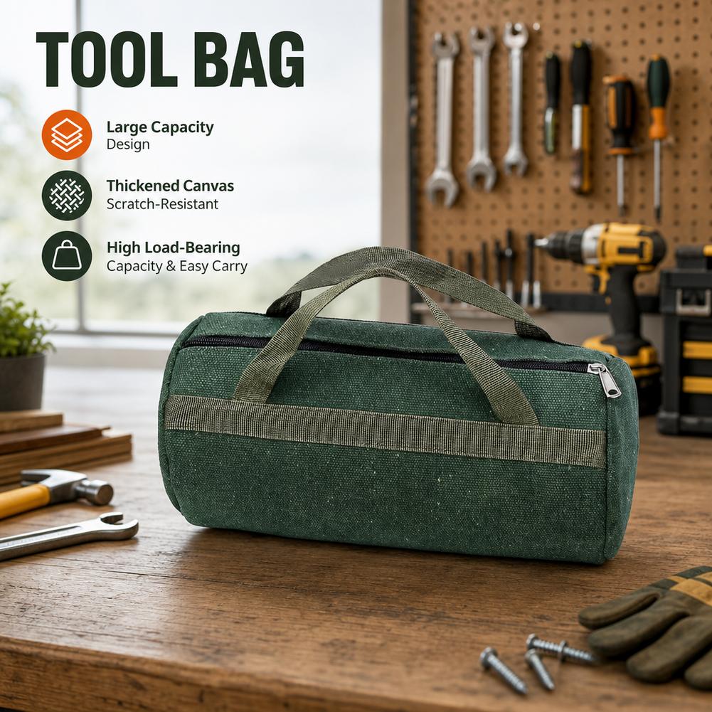 Heavy Equipment Operation - Sac à outils cylindrique en toile