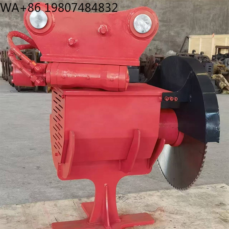 Electric Concrete Cutter - Scie hydraulique diamantée montée sur excavatrice,