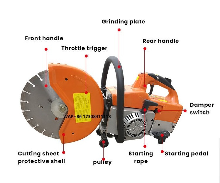 Electric Concrete Cutter - Machine de découpe de route en