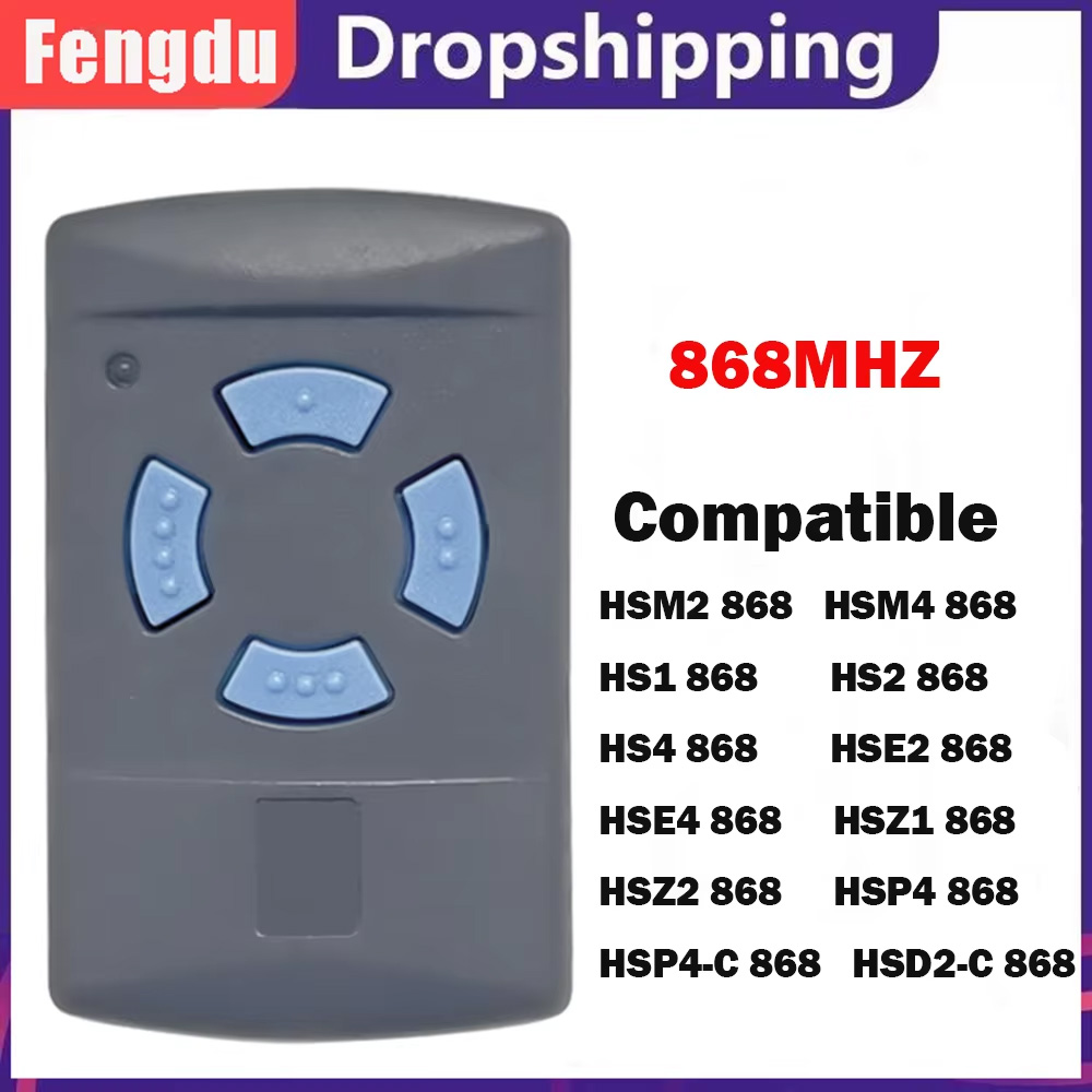 Heavy Equipment Garage - Télécommande 868 MHz Compatible avec HSM2,HSM4