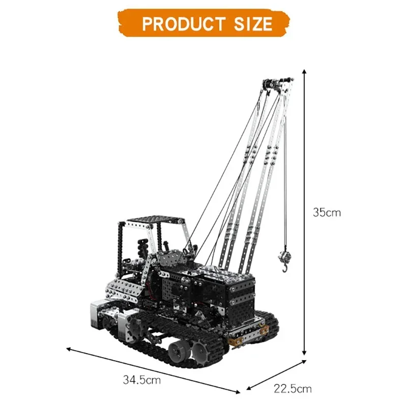 Grue RC en métal à monter soi- - Heavy Equipment Vehicles avis et prix