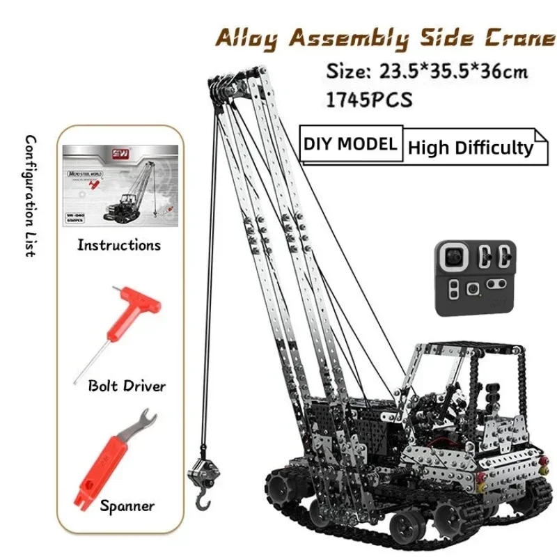 Grue RC en métal à monter soi- - Heavy Equipment Vehicles avis et prix