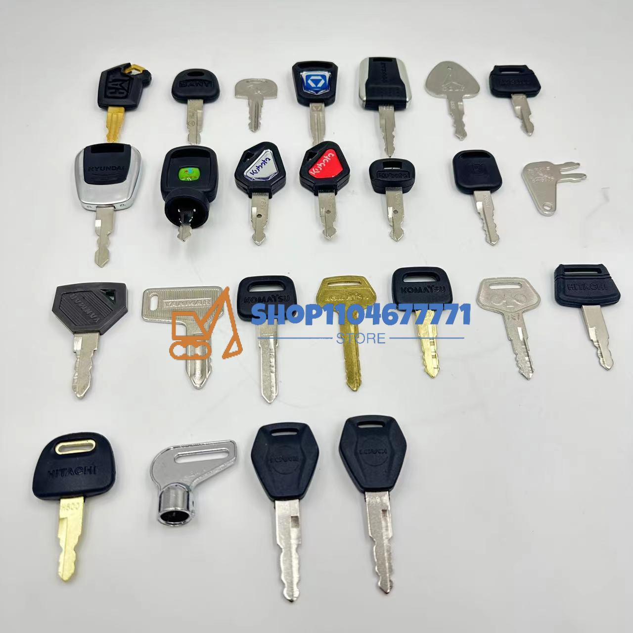 25 pièces clés de pelle pour c - Heavy Equipment Keys avis et prix