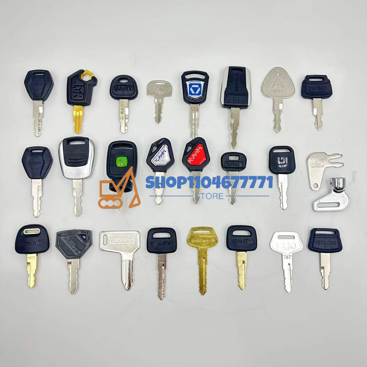 25 pièces clés de pelle pour c - Heavy Equipment Keys avis et prix