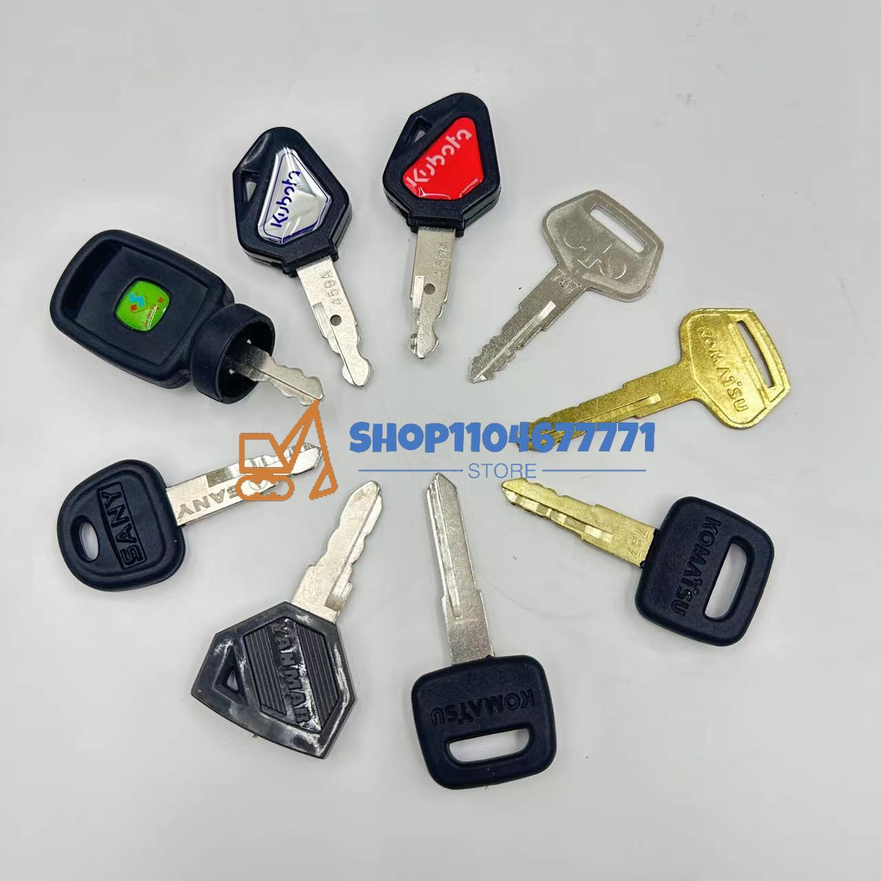 25 pièces clés de pelle pour c - Heavy Equipment Keys avis et prix
