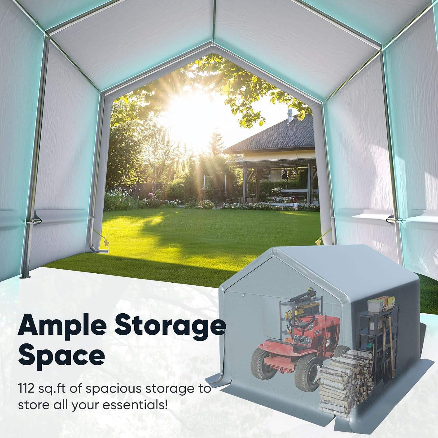 Grand abri de rangement extéri - Heavy Equipment Storage Yard avis et prix