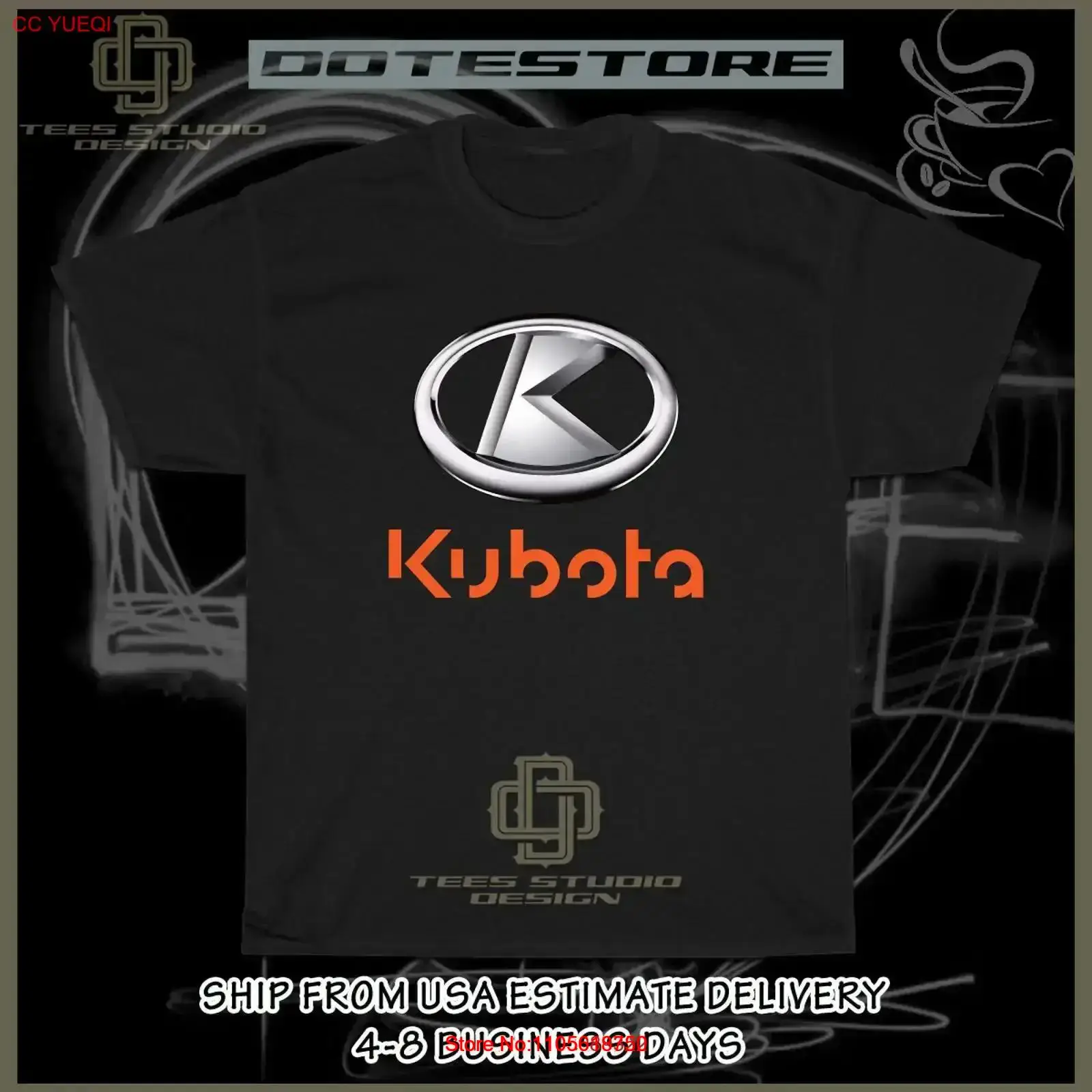Nouveau T-shirt pour homme ave - Heavy Equipment Kubota avis et prix